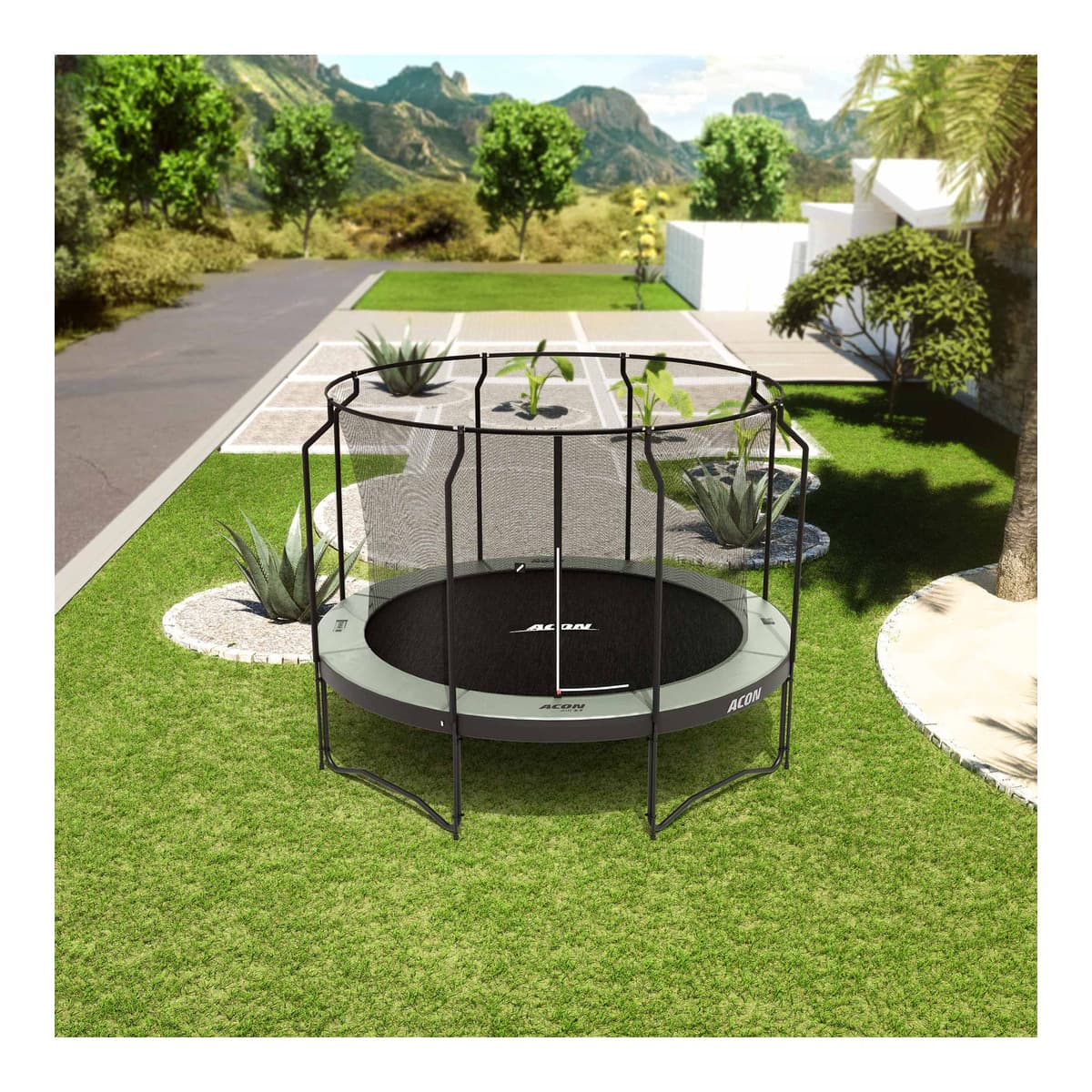 ACON ACON Air 12ft Round Trampoline with Premium Net and Ladder