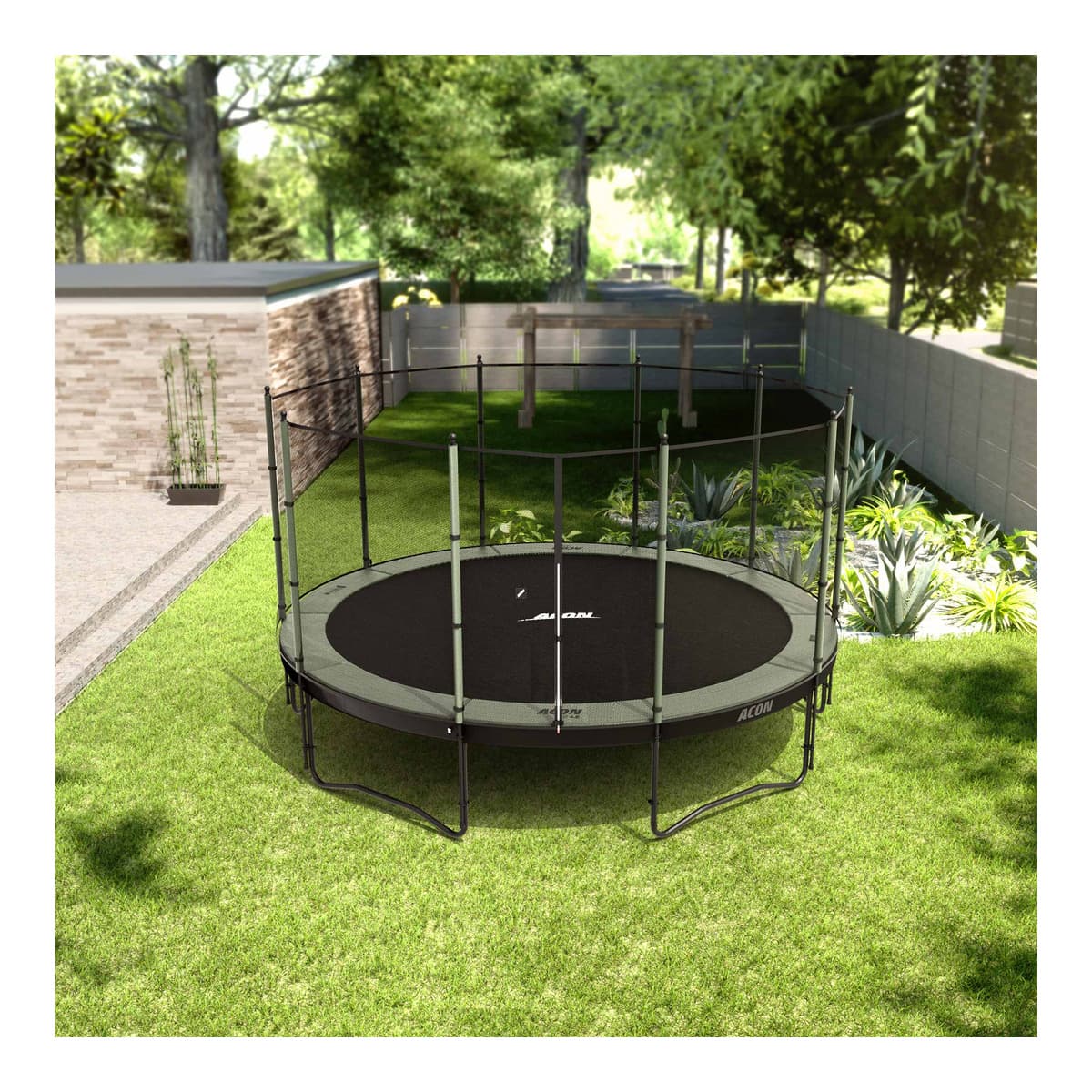 ACON ACON Air 15ft Round Trampoline with Standard Net and Ladder
